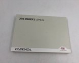 2016 Kia Cadenza Owners Manual OEM A03B19079 - $14.35