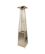 41000 BTU Silver Steel Propane Triangular Pyramid Standing Patio Heater - $1,083.89 CAD