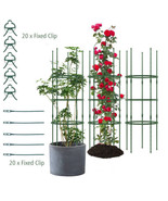 3 Pack 60 inch Adjustable Tall Plant Support Trellis for Climbing Plants... - $176.63 CAD
