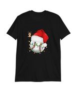 Santa Sports Christmas Baseball Player T-Shirt Black - $18.13+