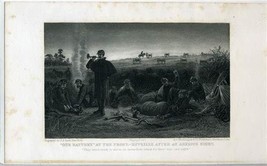 Our Battery Reveille After Anxious Moment 1887 Engraving My Story of War  - £19.32 GBP