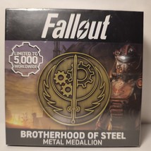 Fallout Brotherhood Of Steel Medallion Replica Official Collectible Metal Badge - £39.18 GBP