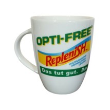 OPTI-FREE Replenish Promotional Coffee Mug German Das Tut Gut - £10.38 GBP