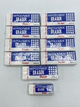 Pentel HI-POLYMER 10 Pack Large Size Erasers Non-Abrasive Latex Free (ZEH10BP2F) - £12.75 GBP