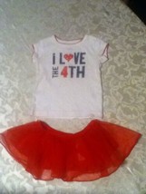 Mothers Day Carters skirt set outfit Size 18 month top Patriotic 2 piece... - £10.21 GBP