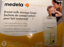 Medela Nursing Breast Milk Storage Bags 100 Count Freezer Safe - £11.90 GBP