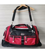 CalPak Red Wheeled Rolling Duffle Carry On Luggage Travel Bag Removable ... - £44.91 GBP