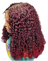 Passion Twist Braided Wig Curly Knotless Box Braids Wig Full Lace Baby H... - $120.00