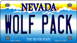Wolf Pack Nevada Novelty Mini Metal License Plate Tag - £11.70 GBP