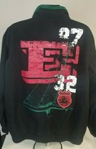 Eight 732 Men&#39;s 2XL Black Motor Cycle Jacket Rare No 8732 Graphic w/Patc... - $58.20