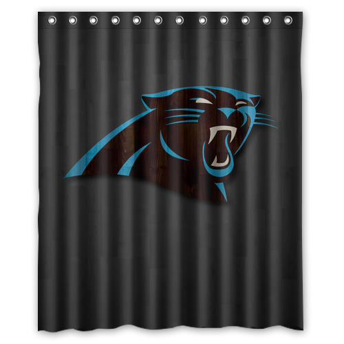 New!!! Carolina Panthers Custom Waterproof Polyester Shower Curtain 4 Size Item image 5