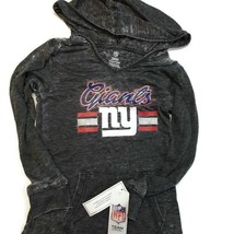 NFL New York Giants Game Time Burnout Hoodie Pullover Girls Size S 6/6x Gray - £12.97 GBP