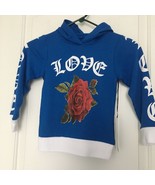On Fire Girls Love Rose Theme Hoodie Sweatshirt Pullover Size Small - £25.19 GBP