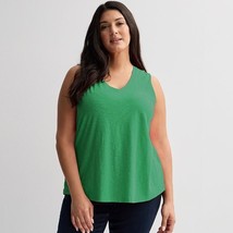 Plus Size Sonoma Goods For Life® Elevated V-Neck Tank Top, Women&#39;s, Size... - $12.99