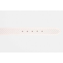 The Layla White Woven Leather Belt image 3
