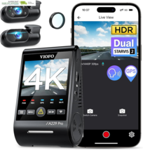 VIOFO A229 Pro 3 Channel 4K HDR Dash Cam, Dual STARVIS 2 Sensors IMX678 ... - $630.20