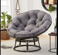 Better Homes &amp; Gardens 46&quot; Wide Gray Upholstery Papasan Chair - £181.18 GBP