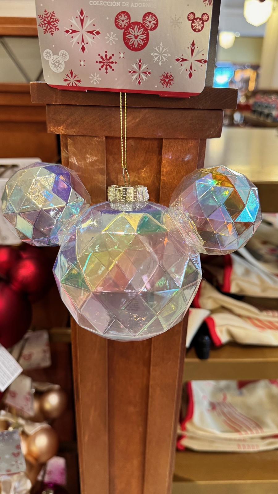 Disney Mickey Mouse Icon Faceted Ornament NEW - $39.90