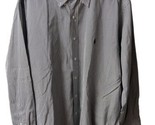 Ralph Lauren Button Down Striped Shirt Men Size 17  34 35 Blue White Lon... - $16.44