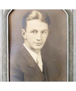 1910s Real Photo Call Studios Dexter Maine Handsome Young Man Fold Frame... - $465.81 MXN