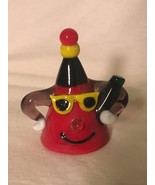 Red triangle character glass figurine - $10.86 CAD