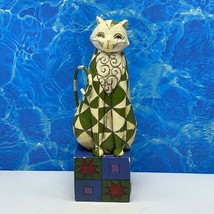 Jim Shore Heartwood Creek figurine Cat Kitten sculpture enesco V114423 F... - $28.17