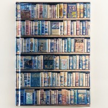 Journal Bookshelves Art Foil Embossed Hardcover w Pocket 176 Blank Pages