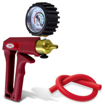 Vacuum Pump LeLuv MAXI Red Handle with Protected Gauge and Silicone Hose - £36.43 GBP