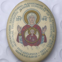 Ukraine Eastern Orthodox Vintage Pin Button Pinback Oriental Rites Congress - $9.95