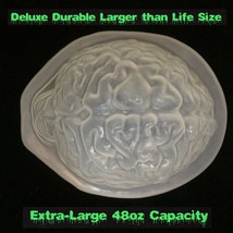 Diy Large Life Size Brain Dessert Gelatin Mold Zombie Food Halloween Horror Prop - £8.24 GBP