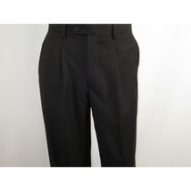 Men Pacelli Double Breasted Suit Classic Peak Lapel Pleated pants GILBERT Black image 10