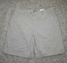 Mens Shorts Flat Front Apt. 9 Khaki Twill Dress Casual $44 NEW-sz 42 - £13.91 GBP