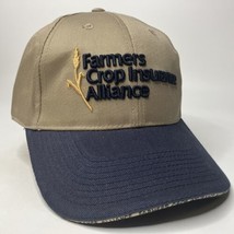 Farmers Crop Insurance Alliance VTG Hat Cap Embroidered Logo Hook Loop P... - $15.63