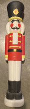 Vtg 40&quot; Union Christmas Nutcracker Blow Mold Red Soldier Rare Black Hat ... - $80.00