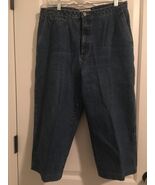 Cherokee Women&#39;s Capri Jeans Zip Button Pockets Size 16 Blue - $32.36 CAD
