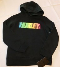 Hurley Boy&#39;s Youth Long Sleeve Sweat Shirt Black Size 6 (5-6 Years) 886246 NWT - £17.36 GBP