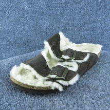 Birkenstock  Women Slide Sandal Shoes Brown Leather Size 7 Narrow - £27.86 GBP