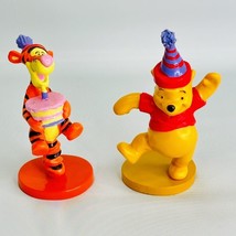Vintage Winnie the Pooh &amp; Tigger Birthday Figures Cake Topper Disney Applause - £7.90 GBP