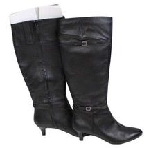 Cole Haan Black Luxe Leather Elinor Tall Knee Boots D42517 $368 SZ 8 EUC - $88.21