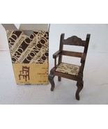 CONCORD DOLL HOUSE FURNITURE DINING ROOM CAPTAINS CHAIR W/COVERED SEAT L165 - £3.34 GBP