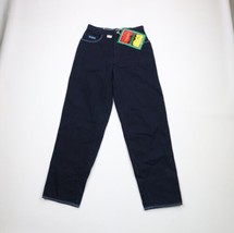 NOS Vtg 90s Major Damage Mens 30x33 Streetwear Baggy Fit Flip Cuff Denim Jeans - £102.81 GBP