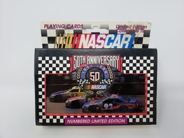 Nascar 1998 50th Ann. 2 Pack Playing Cards Ltd Ed Collectible Tin - Never Opened - £8.93 GBP