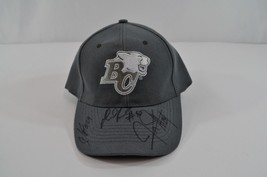 BC Lions Signed Hat Jeremiah Johnson Steven Clarke Gray Embroidered Adjustable - £30.66 GBP