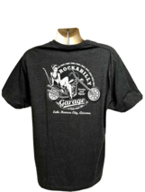 Rockabilly Garage Mechanic Motorcycle Gray Double Graphic T-Shirt Pin Up... - $19.79