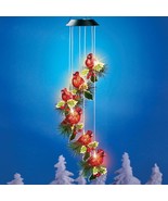 Christmas Cardinal Solar Lighted Hanging Mobile Holiday Wind Art Sculptu... - $463.57 MXN
