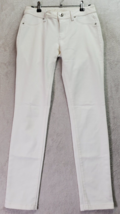 DL1961 Pants Womens Size 26 White Cotton Emma Legging 4 Way Stretch 360° Comfort - £29.08 GBP