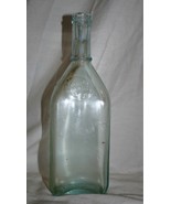 Antique Vintage Chemical Pharmacy Apothecary Blue Green Nyal Quality Bottle - £3.08 GBP