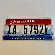 2016 United States Idaho Ada County Passenger License Plate 1A 5792F - $16.17 CAD