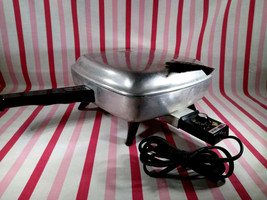 Mid Century 1950&#39;s Mirro-Matic Aluminum Adjustable Temps Electric Frying... - £22.33 GBP