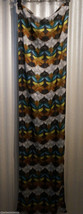 Womens Scarf Wrap Shawl Multicolored Soft Echo Design 20X72 Style 263071 $58 - £16.06 GBP